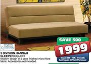 3 Division Hannah Sleeper Couch