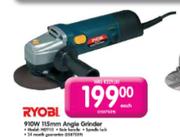 Ryobi Angle Grinder-115MM(910W)