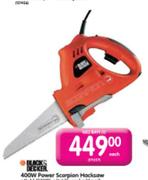 Black & Decker Power Scorpion Hacksaw-400W