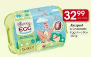Jacquot 6 Chocolate Eggs In A Box-150g