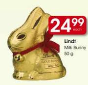 Lindt Milk Bunny-50g Each