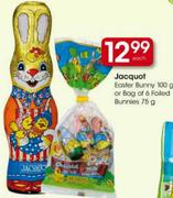 Jacquot Easter Bunny-100g Or Bag Of 6 Foiled Bunnies-75g