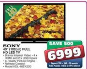 Sony 40" (102cm) Full HD LED TV