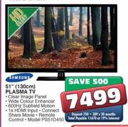 Samsung 51" (130cm) Plasma TV