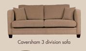 Conversham 3 Division Sofa + 15m Fabric