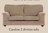 Caroline 2 Division Sofa + 13m Fabric