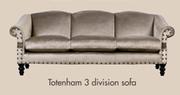 Totenham 3 Division Sofa + 16m Fabric