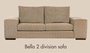 Bella 2 Division Sofa + 12m Fabric