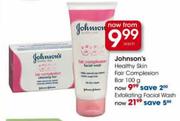 Johnson's Exfoliating Facial Wash
