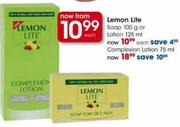 Lemon Lite Soap 100g or Lotion 125ml-Each