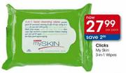 Clicks My Skin 3-in-1 Wipes-Per Pack
