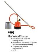 Gas Wood Starter