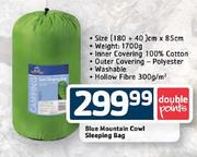 Blue Mountain Cowl Sleeping Bag-(180 + 40)cm x 85cm