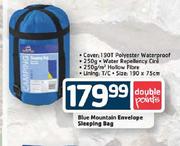 Blue Mountain Envelope Sleeping Bag (190 x 75cm)-250g
