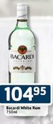 Bacardi White Rum-750ml