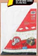 Jiffy A4 Adjustable Plastic Slip On Book Covers-10's Per Pack