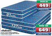 Vitafoam Erica Single Or Double Foam Mattress-137cm Each