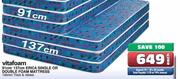 Vitafoam Erica Single or Double Foam Mattress-137cm