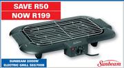 Sunbeam 2000W Electric Grill SEG700B