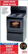 Defy 4 Plate 621 Kitchenaire Black Stove DSS494