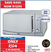 Defy 34L Metallic Microwave DMO343
