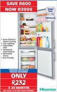 Hisense 299L Metallic Fridge H299BME