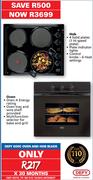Defy 600C Oven And Hob Black