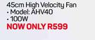 AIM 45cm High Velocity Fan AHV40