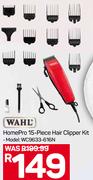 Wahl HomePro 15-Piece Hair Clipper Kit WC9633-616N