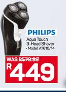 Philips Aqua Touch 3-Head Shaver AT610/14