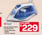 Russell Hobbs Supermeglide Steam And Spray Iron RHI2010BL