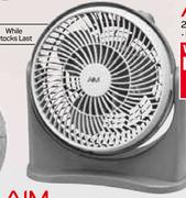 AIM 20cm Silver High Velocity Plastic Fan AHV20P