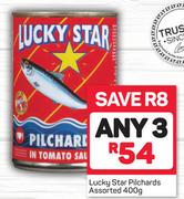 Lucky Star Pilchards Assorted-3 x 400g