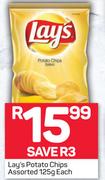 Lay's Potato Chips Assorted-125g Each