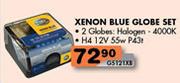Xenon Blue Globe Set