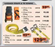 Luggage Straps & Tie Downs-38mmx2.5m-400kg