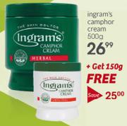 Ingram's Camphor Cream-500g Plus Get 150g Free 