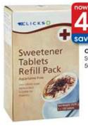 Clicks Sweetener Refill-500 Tabs Pack