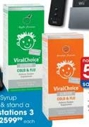 Viral Choice Junior Syrup 200ml or 60 Chewy Tabs Pack