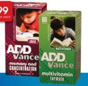 Advance Omega 3 Chewy Fruit Bursts pack