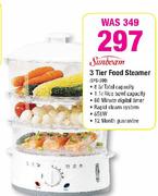 Sunbeam 3 Tier Food Stemer(SFS-300)