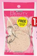 Clixks Beauty Essentials Cleansing Sponges-2+1 Packs