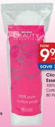 Clicks Beauty Essentials 100% Pure Cotton Pads-80's