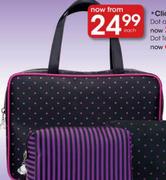 Clicks Dot or Stripe Cosmetic Bag
