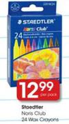 Staedtler Naris Club 24 Wax Crayons-per pack