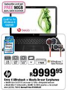 HP Envy 4 Ultrabook + iBeats In-Ear Earphones