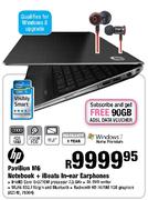 HP M6 Notebook + iBeats In-Ear Earphones