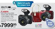 Canon EDS M Mirrorless DSLR Camera With 18-55mm Lens + Lens Adapter & Bag