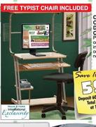 Chantelle Computer Desk & Chair