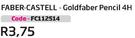 Faber-Castell-Goldfiber Pencil 4H (FC112514)